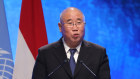 Chinese climate envoy Xie Zhenhua speaks during COP27 climate conference in Sharm El Sheikh, Egypt.