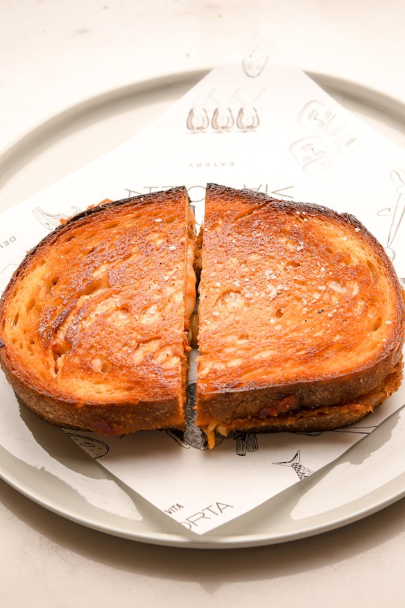 Eggplant toastie.