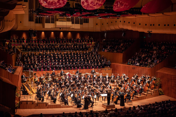 Simone Young conducts the Sydney Symphony in the newly renovated Opera House Concert Hall.