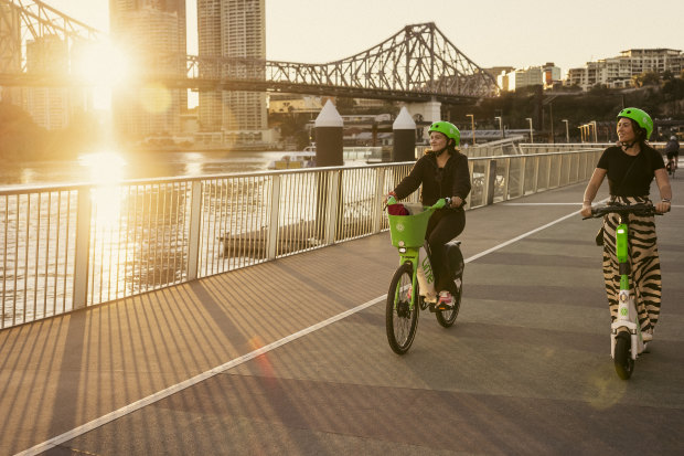 Hire bikes and scooters are likely to play a big part moving people around in 2032.