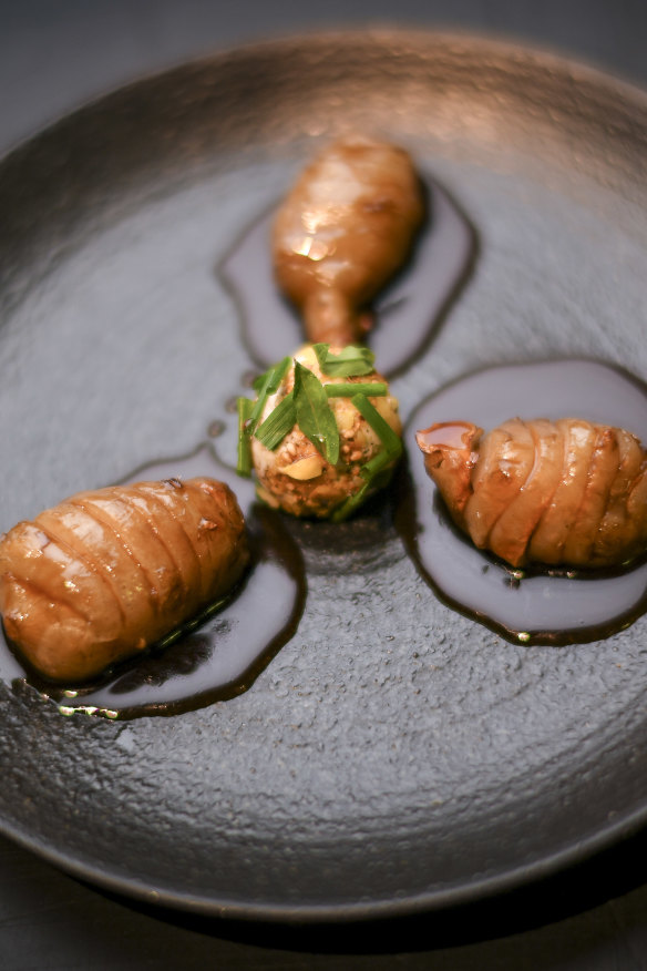 Goat cheese, macadamia nuts, artichoke.