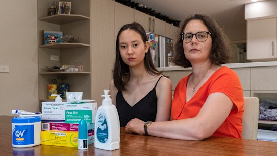 Ashley Wong, 18, and her mum Karen are calling for more support to help with the cost of managing allergies.