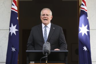 Prime Minister Scott Morrison on Wednesday afternoon.