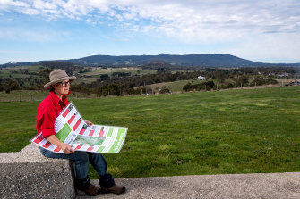 Penny Roberts at her property near Hanging Rock. 