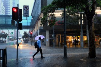 Some parts of the city recorded 76mm of rain in an hour.