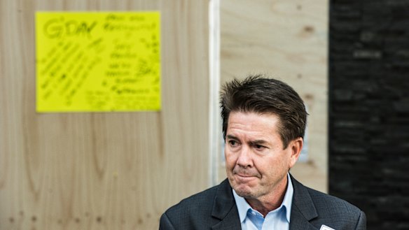 Kevin Anderson, Minister for Better Regulation and Innovation announces a government loan scheme for residents on Sunday.