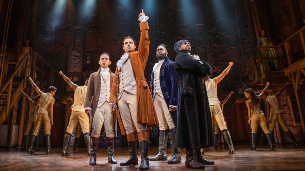 The Sydney production of Hamilton opens at the Lyric Theatre on March 27.