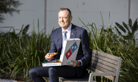 Is Domino's chief executive Don Meij tucking into a slice of roast chicken and with Hokkaido camembert? 