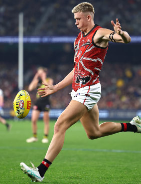 Caddy had two set shots but is still waiting for his first AFL goal.