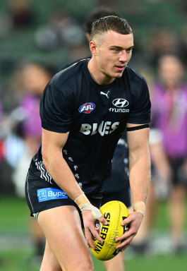 Carlton captain Patrick Cripps is not injured.