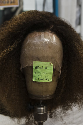 The wig to be worn by Akina Edmonds, who plays Angelica in the show, took more than 60 hours to make.