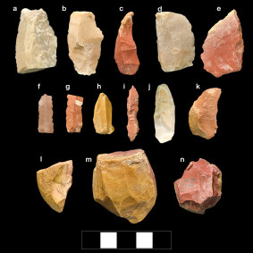 Stone tools used by ancient humans recovered during a recent survey of the Central Zagros Mountains.