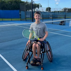 Ben Wenzel is on the cusp of qualifying for the highest level of junior tennis - the Junior US Open Wheelchair Championships.