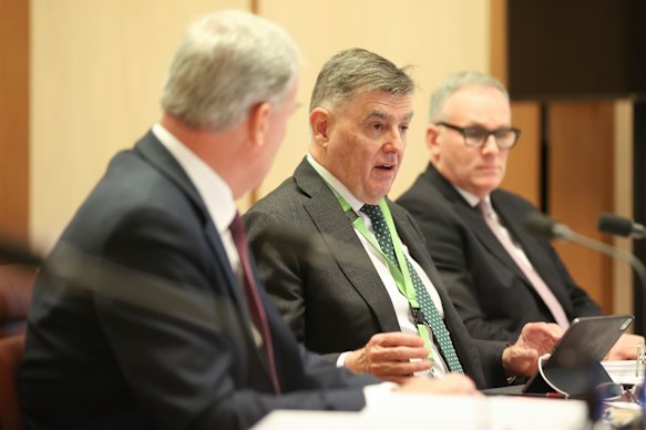 Professor Murphy, centre, revealed the new national approach. 