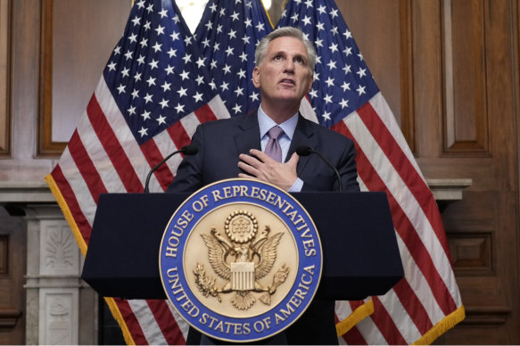 Ousted Speaker of the House Kevin McCarthy: The bond rout could be seen as a credit crunch being imposed upon a feckless political class in Washington by global bond vigilantes.