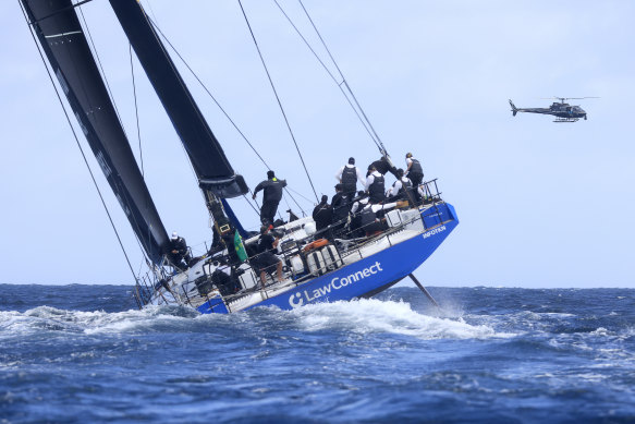The weather conditions for this year’s Sydney to Hobart are set to favour bigger boats such as LawConnect.