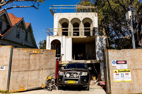 Construction is still under way at the Llandilo Avenue site. 