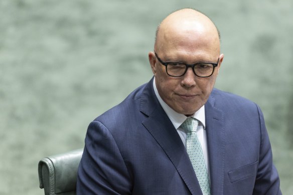 Peter Dutton repeated his criticism of pro-Voice corporations.