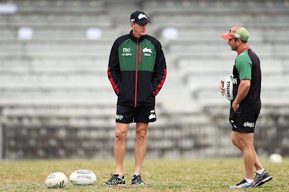Willie Peters worked as an assistant under Wayne Bennett at South Sydney in 2019.