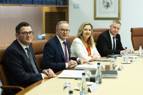Queensland Premier Annastacia Palaszczuk at the start of a meeting of national cabinet in September.