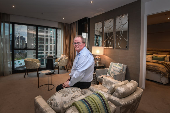 Creaking noises have forced Michael Taranto to sell his dream home in the Prima Pearl tower. 