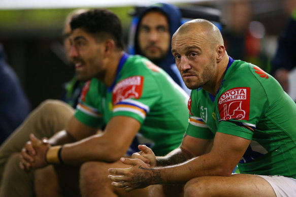 Josh Hodgson during his time at the Raiders.