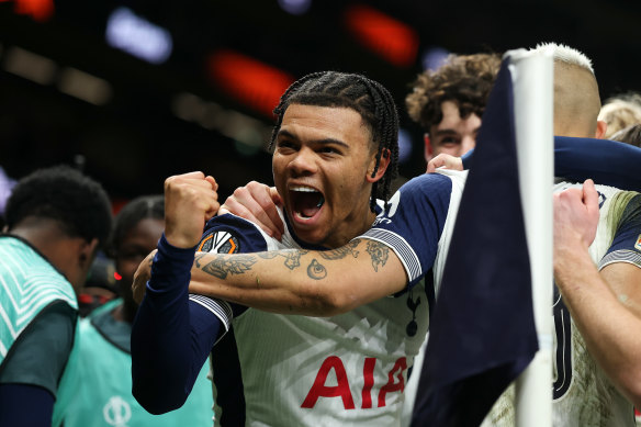 Dane Scarlett celebrates.
