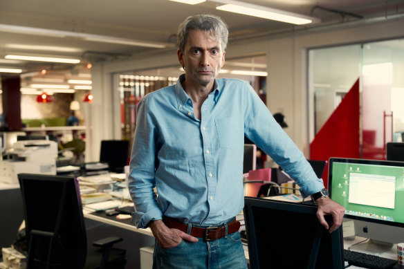 David Tennant plays journalist Nick Davies, who uncovered phone hacking by newspapers, in the coming drama The Hack. 