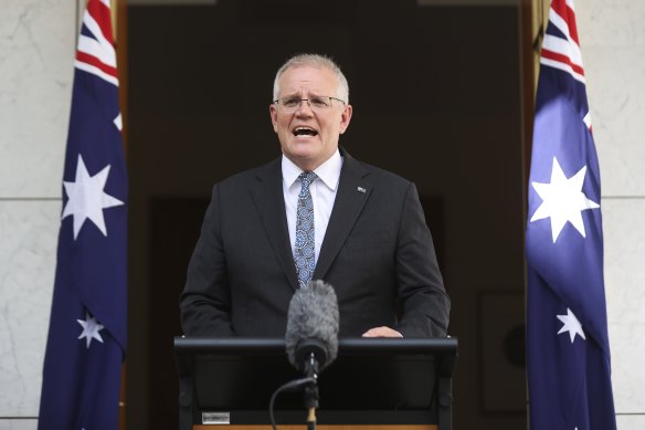 Prime Minister Scott Morrison on Wednesday afternoon.