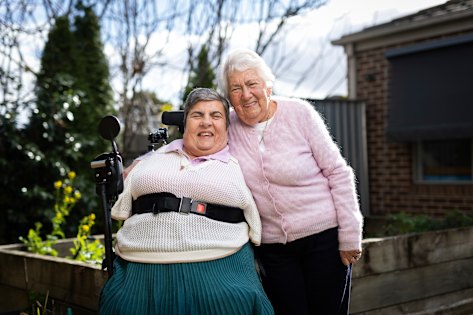 “She’s a wonder woman,” says Lynette Rowe (left) of her mother, Wendy Rowe, who is a recipient of the OAM in the King’s Birthday Honours.