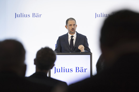 Swiss private bank Julius Baer’s CEO, Philipp Rickenbacher, resigned after announcing a provision of just over $1 billion for losses on loans to an Austrian property company.