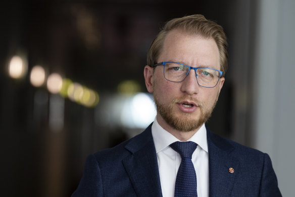 The Coalition’s home affairs spokesman James Paterson.