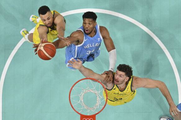 Giannis Antetokounmpo led the scoring for Greece.