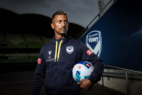 Nani at his new home ground, AAMI Park.