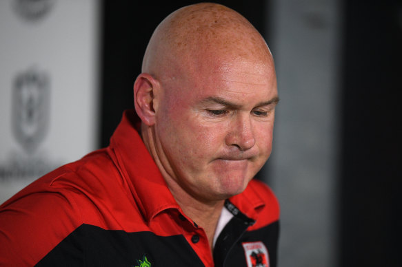 Coach Paul McGregor faces an uncertain future after another dismal Dragons display.