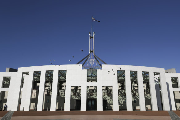 Parliament House security were vigilant against veggies.