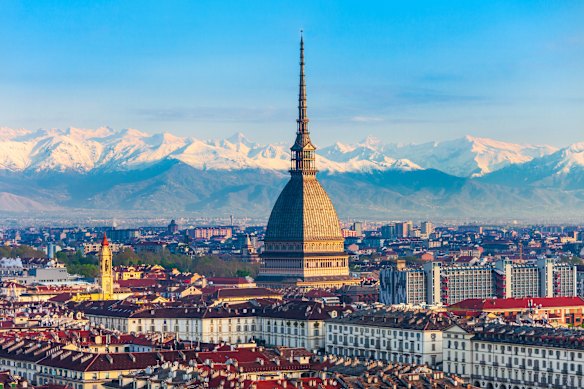 Turin’s Mole Antonelliana building is home to the city’s cinema museum.