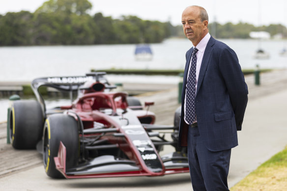 Australian Grand Prix CEO Andrew Westacott at Albert Park on Tuesday.