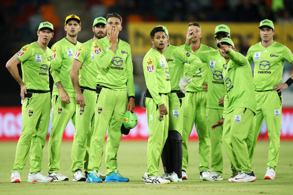 The Thunder failed to muster the desperation required to book a date with the Scorchers on Thursday.