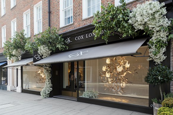 The storefront of Cox London.