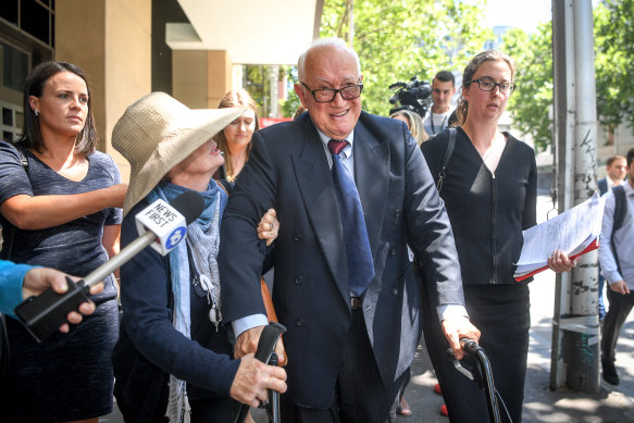 Dr Con Kyriacou leaving Melbourne Magistrates Court in 2019.