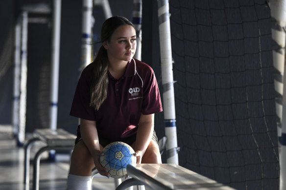 Arekahanara Allen, 13, is one of many players whose families had forked out for an overseas tour with the Australian Futsal Association this year.