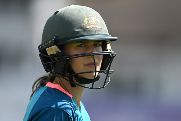 Perry’s faded helmet is a bit like Steve Waugh’s banged-up Baggy Green.