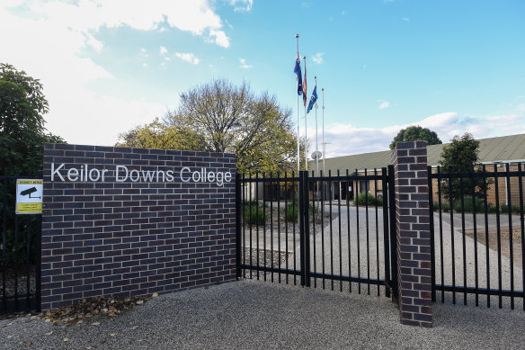 Keilor Downs College has been forced to shut three times this year due to a positive case. 