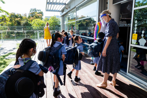 MLC’s primary school students return to the classroom for the first time since June.