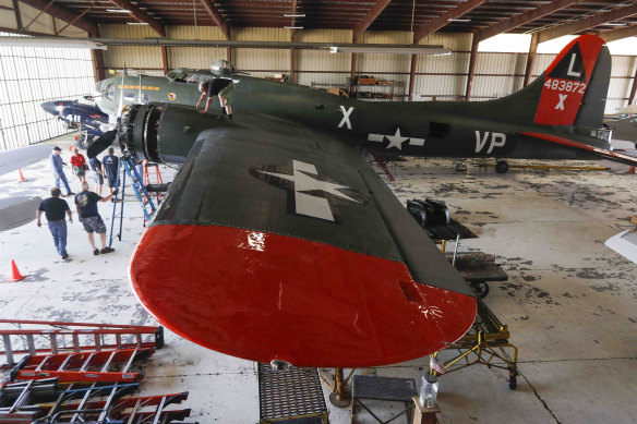 The World War II-era B-17 Flying Fortress involved in the crash, pictured in June 10, 2021.