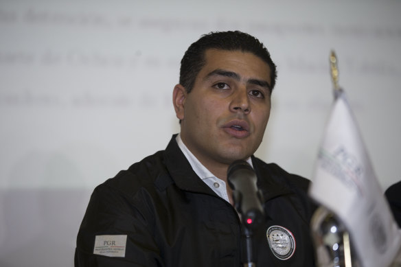 Police chief Omar Garcia Harfuch, pictured in 2017, survived the assassination attempt. 