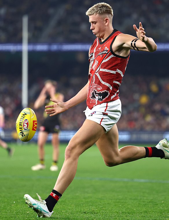 Caddy had two set shots but is still waiting for his first AFL goal.