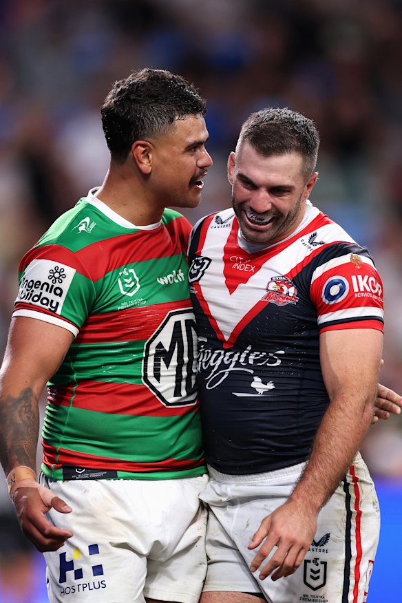 Latrell Mitchell and James Tedesco.