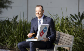 Is Domino's chief executive Don Meij tucking into a slice of roast chicken and with Hokkaido camembert?